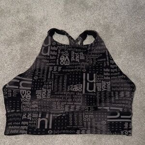 lululemon athletica Black Patterned Sports Bra